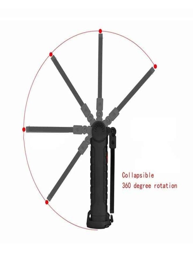 KUNYA LED Worklight Flashlight, COB Rechargeable Work Lights with Magnetic Base 360 Degree Rotate and 4 Modes Portable Flood Light Inspection Construction Light for Car Repair ramdom Color - Image 5